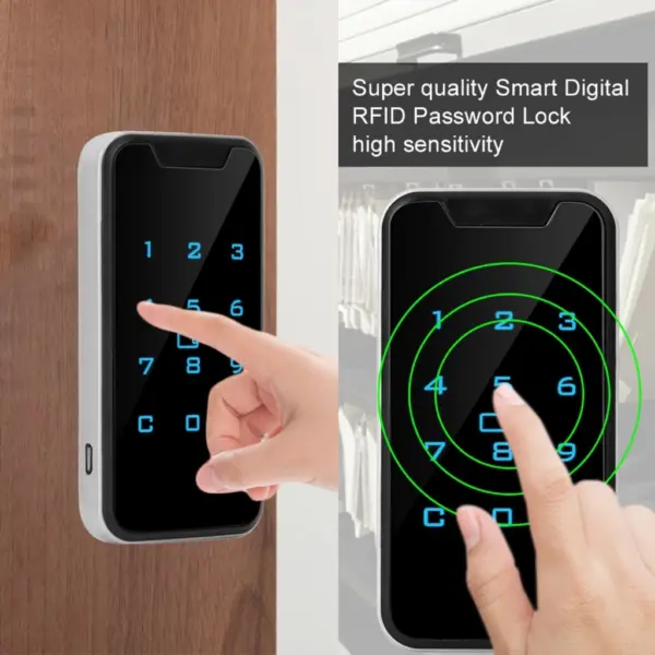 Smart Lock Key Card & Password กลอนดิจิตอล Digital Door Lock - Image 3