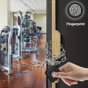 Waterproof Smart Fingerprint Padlock Locker Dormitory Anti-theft Padlock Quick Unlock Keyless Electronic Digital Lock - Image 2
