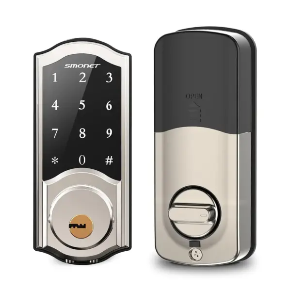 Smonet Smart Front Door Lock Keyless Entry A1 Electronic Digital Deadbolt Locks Passcode Combination Auto Lock For Home