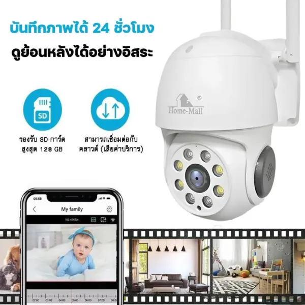 Hilisilicon กล้องกันน้ำรุ่น HM-F6 เชื่อม Wifi 2.4G ภาพคมชัด 4K - Image 2